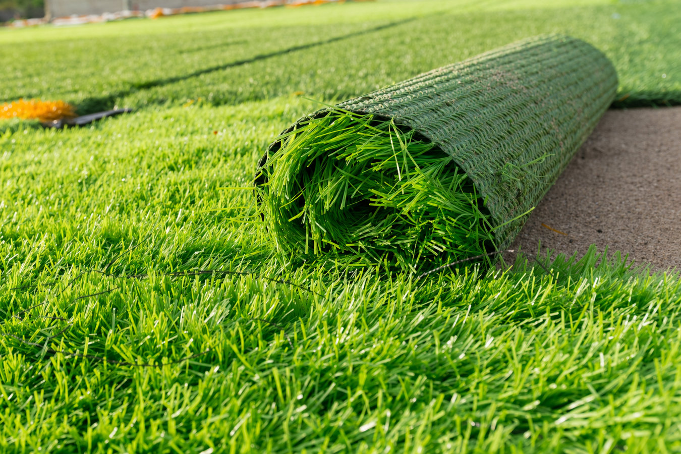 Artificial turf installation in Marina, CA