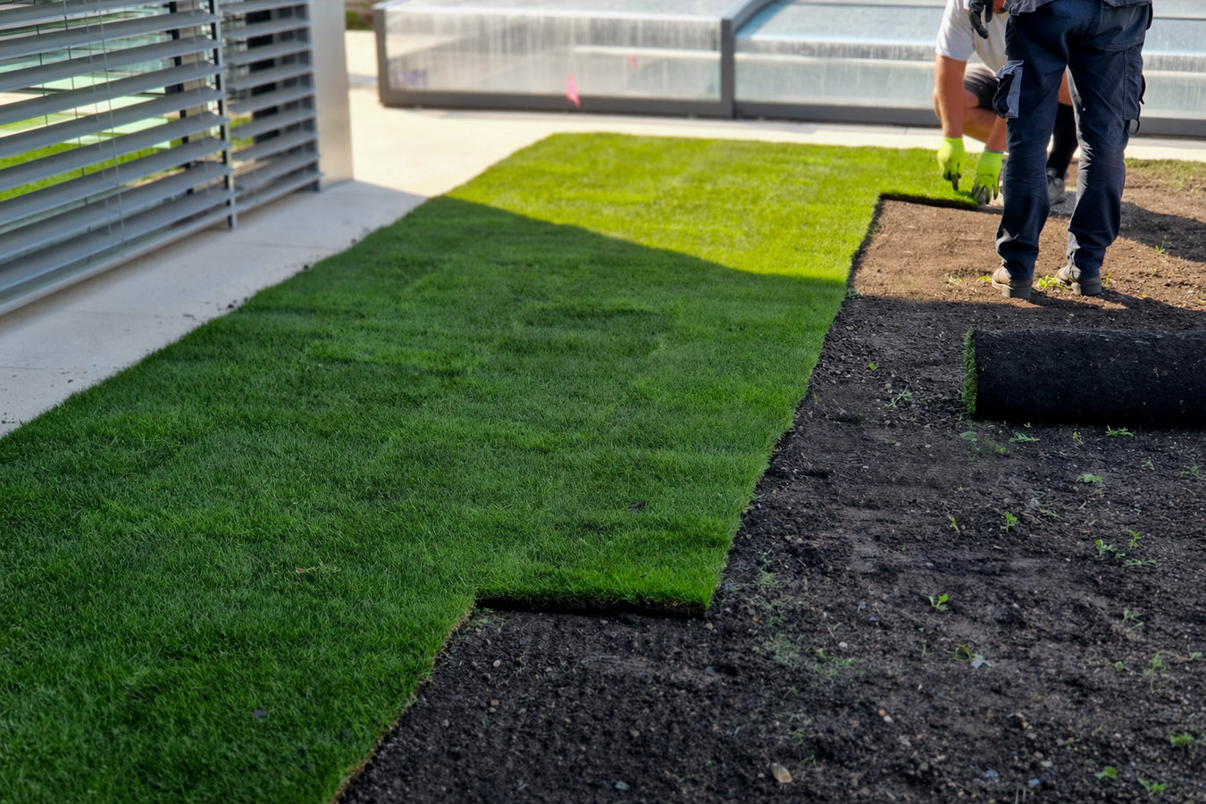 Commercial turf installation in Marina, CA