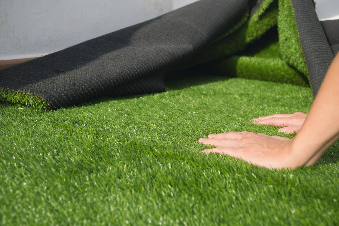 Residential turf installation in Marina, CA